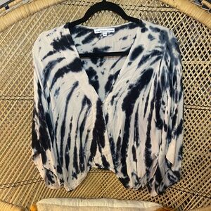 🖤VGUC Young Fabulous Broke Boho Surplice Dolman Sleeve Tie Dyed Top Size S